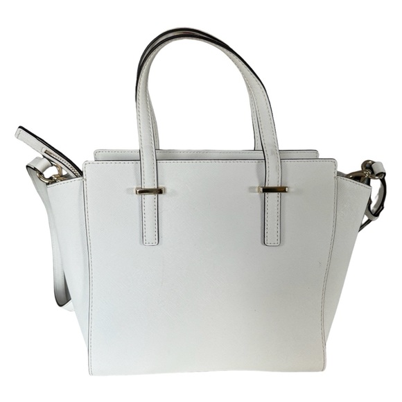 Kate Spade Cedar Street Small Hayden Leather Top-Handle Tote White. - Picture 4 of 9